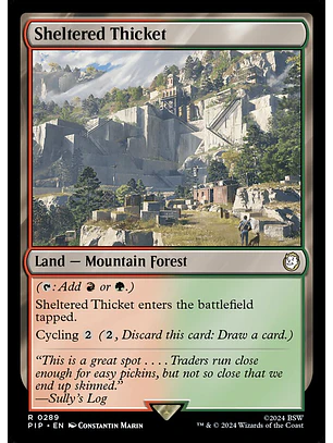 Sheltered Thicket | Inglés | NM | PIP