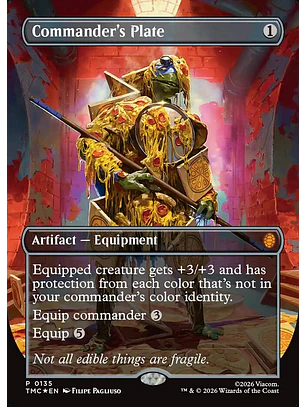 Commander's Plate (Borderless foil) | Inglés | NM | TMC