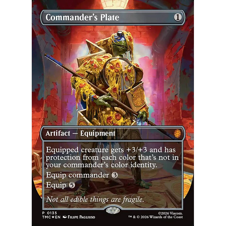 Commander's Plate (Borderless foil) | Inglés | NM | TMC 1