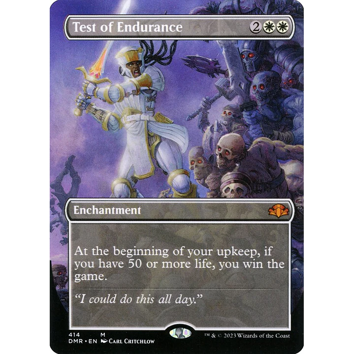 Test of Endurance (Borderless) | Español | NM | DMR 1