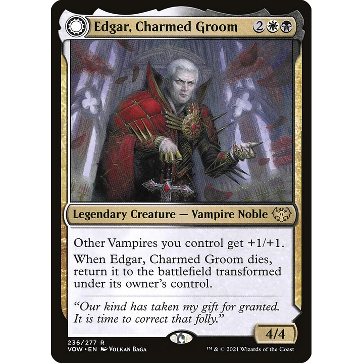 Edgar, Charmed Groom // Edgar Markov's Coffin | Español | NM | VOW 1