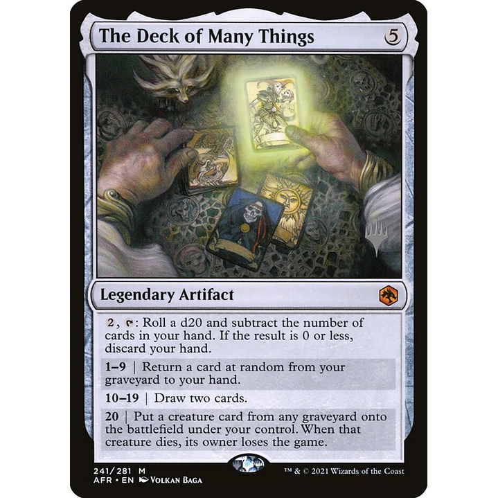 The Deck of Many Things | Español | NM | PAFR 1