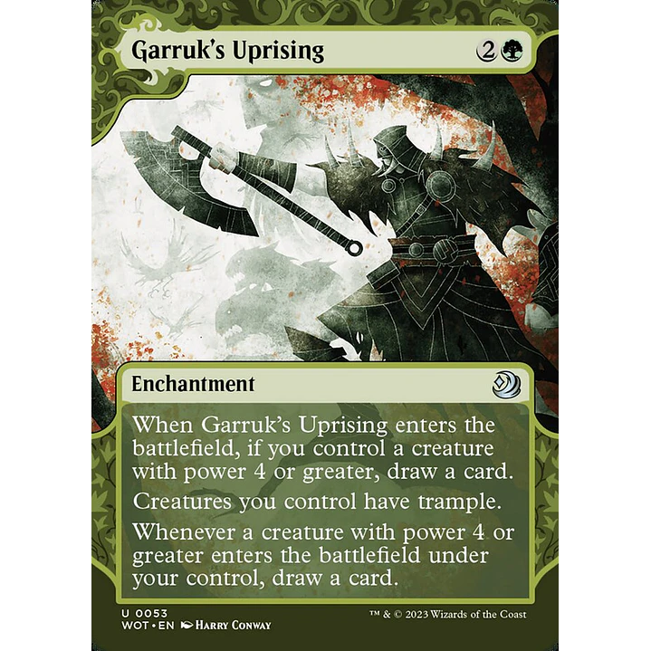 Garruk's Uprising (Showcase) | Español | NM | WOT 1