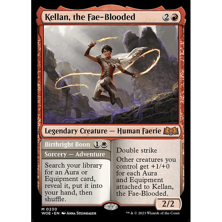 Kellan, the Fae-Blooded // Birthright Boon | Español | NM | WOE 1