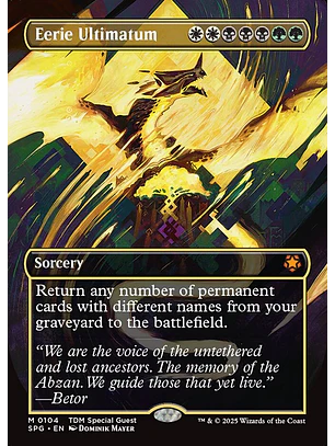 Eerie Ultimatum (Borderless) | Español | NM | SPG