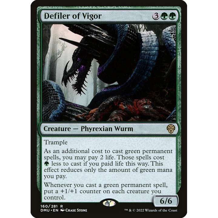 Defiler of Vigor | Español | NM | DMU 1