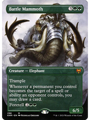 Battle Mammoth (Borderless foil) | Inglés | NM | KHM