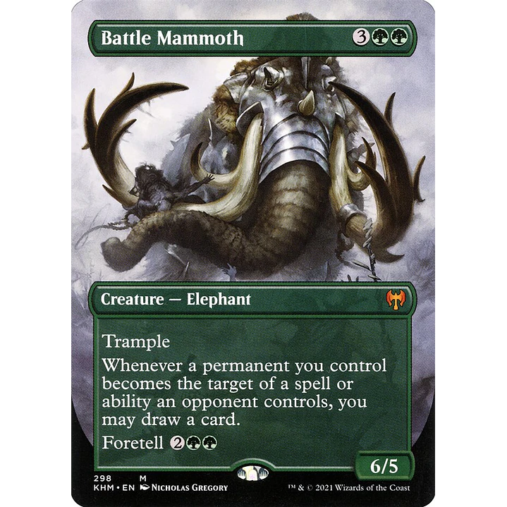 Battle Mammoth (Borderless foil) | Inglés | NM | KHM 1