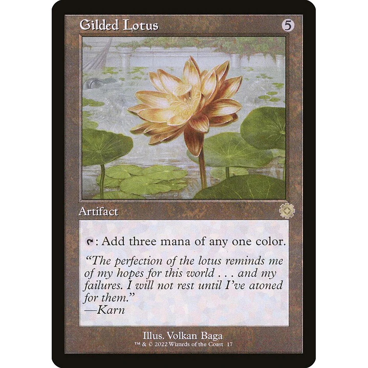 Gilded Lotus (Retro Frame) | Inglés | NM | BRR 1