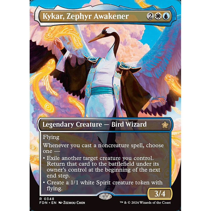 Kykar, Zephyr Awakener (Borderless) | Español | NM | FDN 1