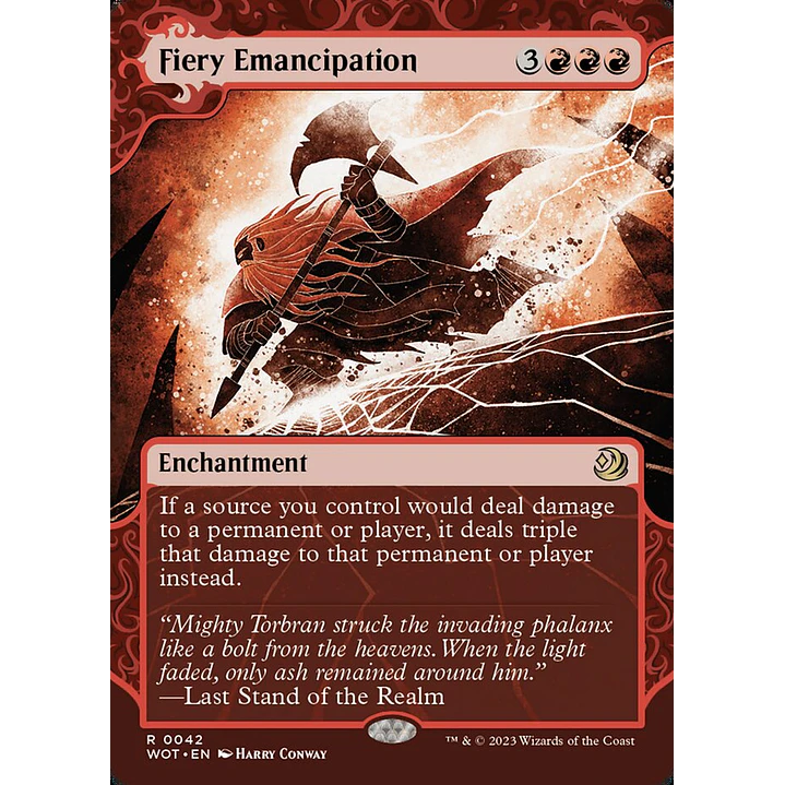 Fiery Emancipation (Showcase) | Inglés | NM | WOT 1