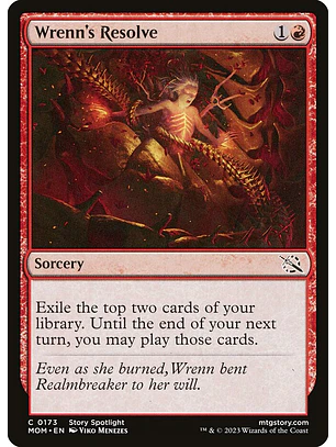 Wrenn's Resolve | Inglés | NM | MOM