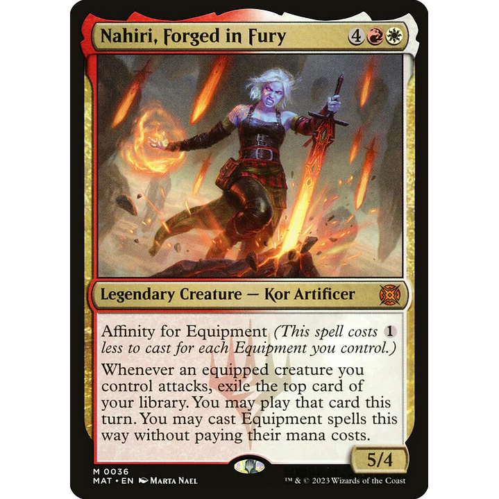Nahiri, Forged in Fury | Inglés | NM | MAT 1