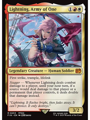Lightning, Army of One | Inglés | NM | FIN