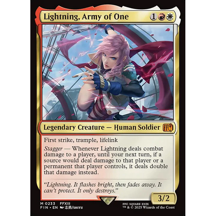 Lightning, Army of One | Inglés | NM | FIN 1