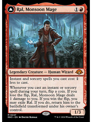 Ral, Monsoon Mage // Ral, Leyline Prodigy | Inglés | NM | MH3