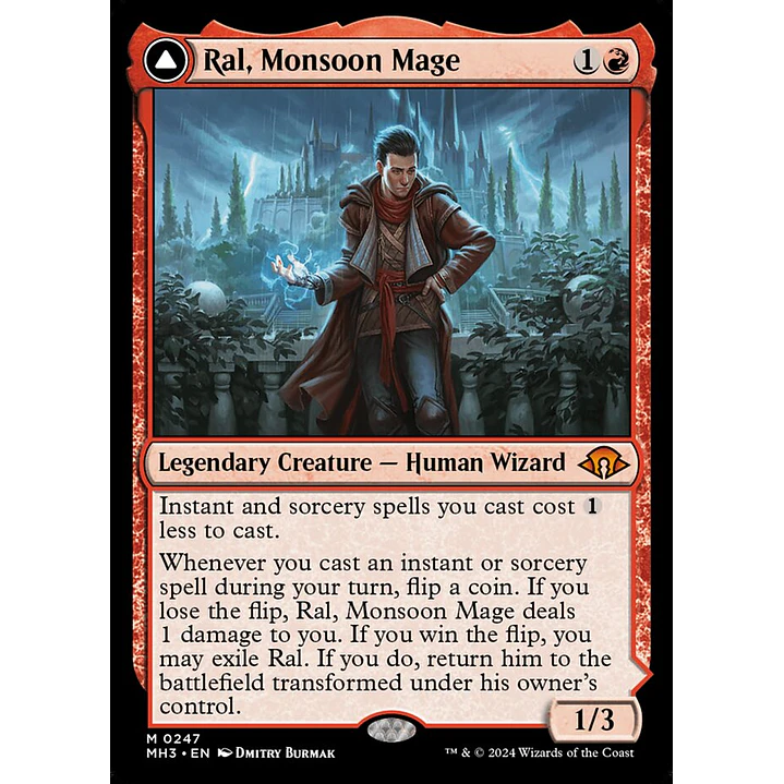Ral, Monsoon Mage // Ral, Leyline Prodigy | Inglés | NM | MH3 1