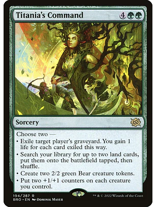 Titania's Command | Español | NM | BRO