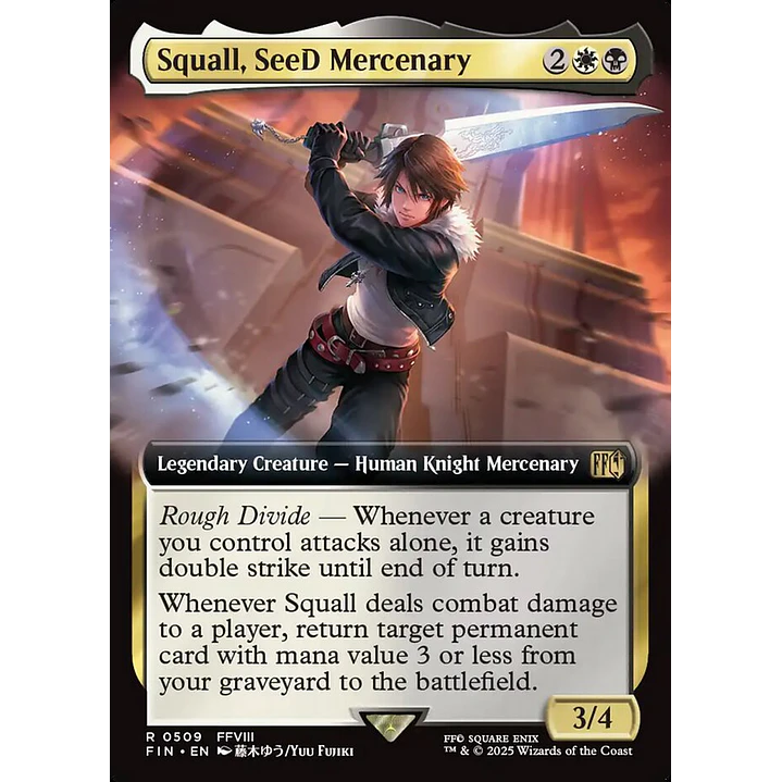 Squall, SeeD Mercenary (Extended Art) | Inglés | NM | FIN 1