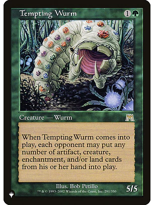Tempting Wurm (Retro Frame) | Inglés | NM | PLST