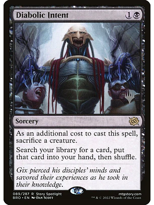 Diabolic Intent | Inglés | NM | PBRO