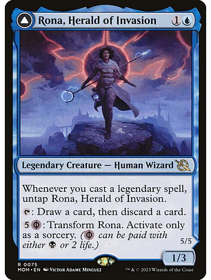 Rona, Herald of Invasion // Rona, Tolarian Obliterator | Inglés | NM | MOM