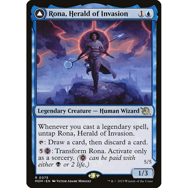 Rona, Herald of Invasion // Rona, Tolarian Obliterator | Inglés | NM | MOM 1