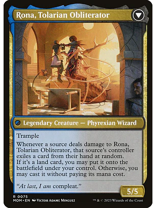 Rona, Herald of Invasion // Rona, Tolarian Obliterator | Inglés | NM | MOM