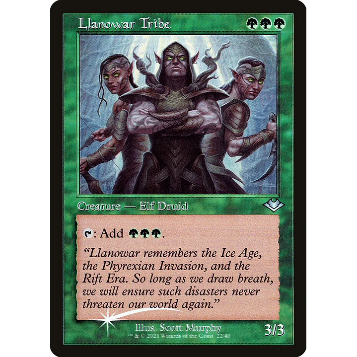 Llanowar Tribe (Retro Frame foil) | Inglés | NM | H1R 1