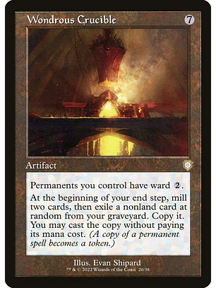 Wondrous Crucible (Retro Frame) | Español | NM | BRC