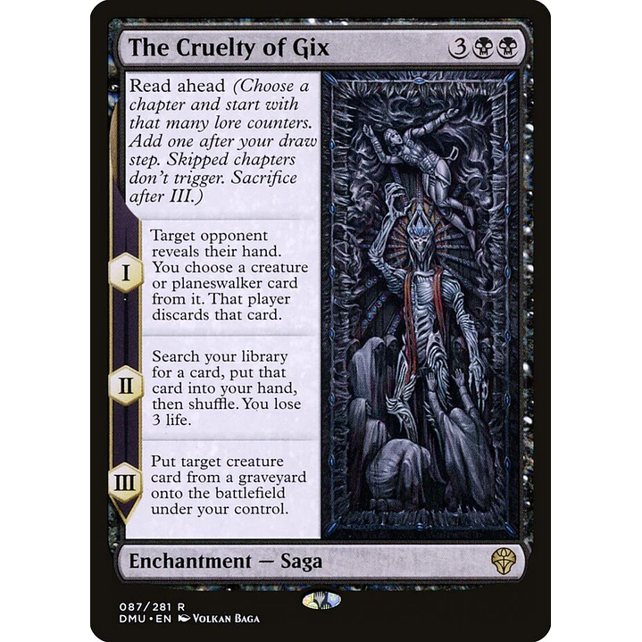 The Cruelty of Gix | Español | NM | DMU 1