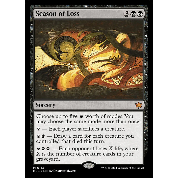 Season of Loss | Español | NM | BLB 1