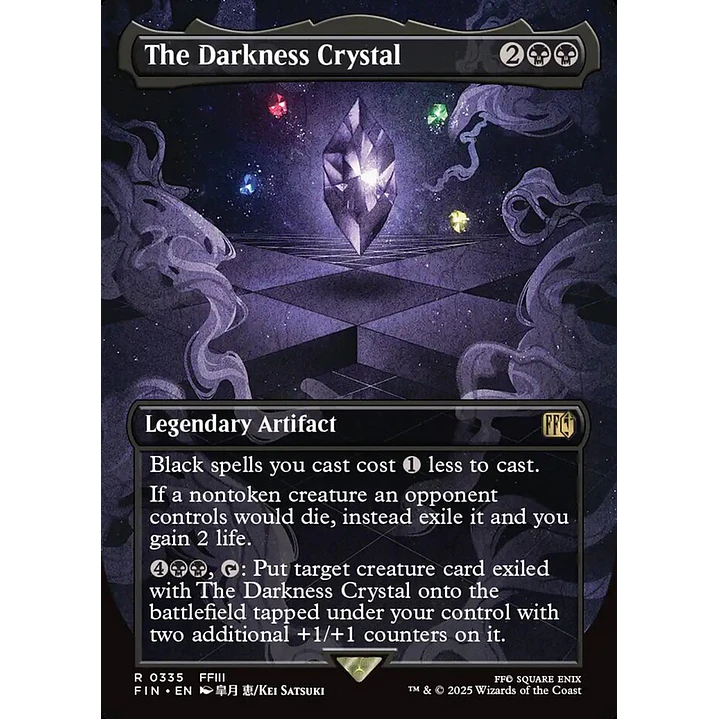 The Darkness Crystal (Borderless) | Español | NM | FIN 1