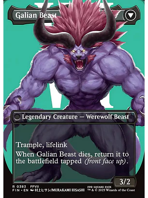 Vincent Valentine // Galian Beast (Borderless foil) | Inglés | NM | FIN