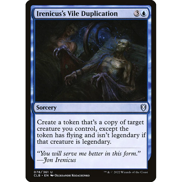 Irenicus's Vile Duplication (foil) | Inglés | NM | CLB 1