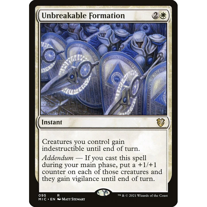 Unbreakable Formation | Inglés | NM | MIC 1