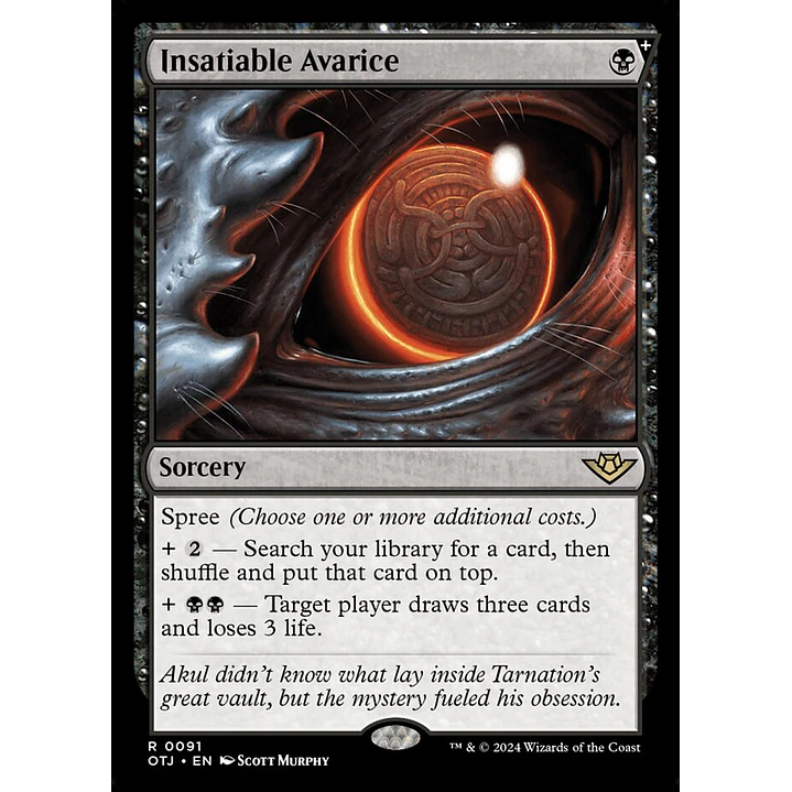 Insatiable Avarice (foil) | Inglés | NM | OTJ 1