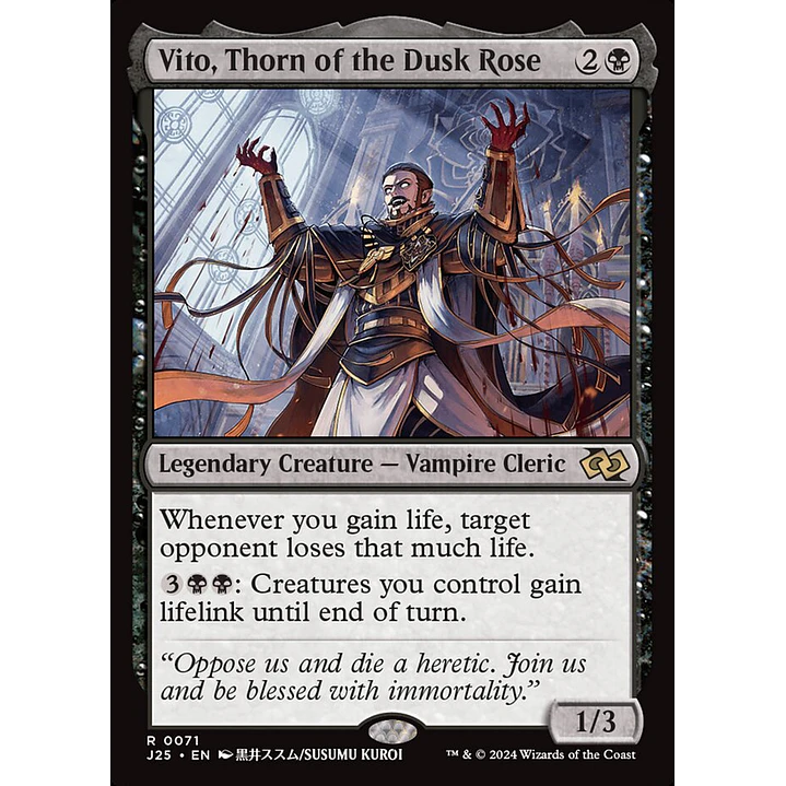 Vito, Thorn of the Dusk Rose | Inglés | NM | J25 1