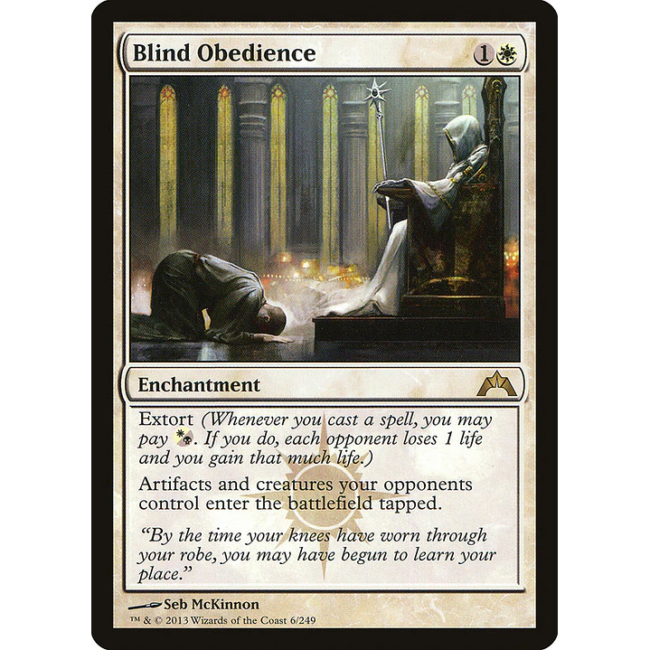 Blind Obedience | Español | NM | GTC 1