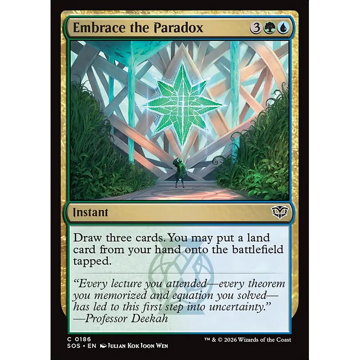 Embrace the Paradox | Inglés | NM | SOS 1