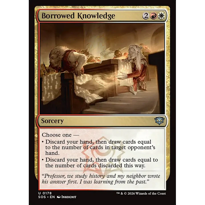 Borrowed Knowledge (foil) | Inglés | NM | SOS 1