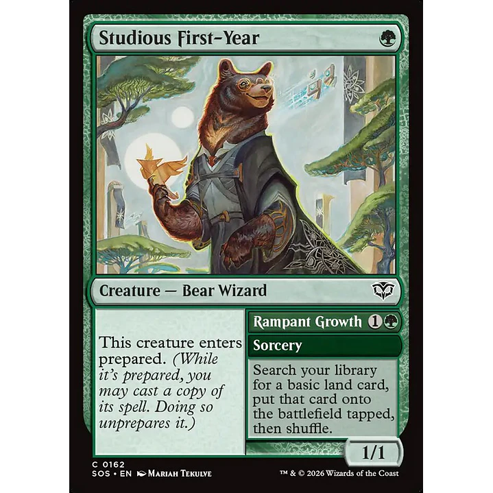 Studious First-Year // Rampant Growth | Inglés | NM | SOS 1