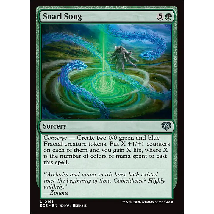 Snarl Song | Inglés | NM | SOS 1