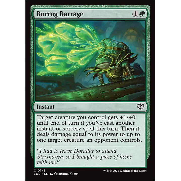 Burrog Barrage | Inglés | NM | SOS 1