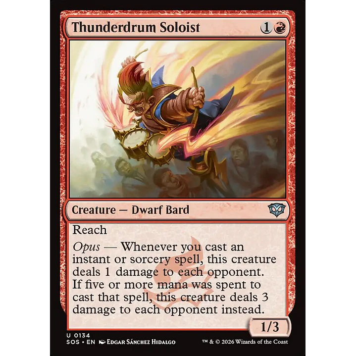 Thunderdrum Soloist (foil) | Inglés | NM | SOS 1