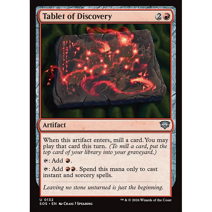 Tablet of Discovery | Inglés | NM | SOS 1