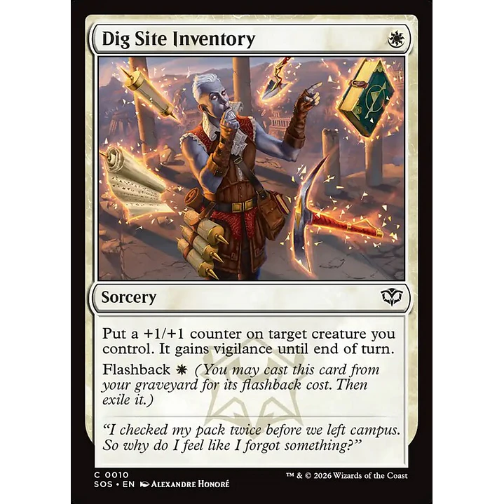 Dig Site Inventory | Inglés | NM | SOS 1