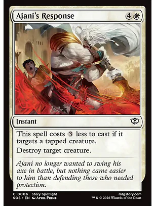 Ajani's Response | Inglés | NM | SOS