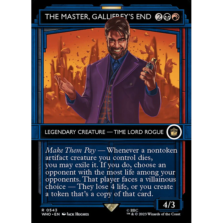 The Master, Gallifrey's End (Showcase foil) | Inglés | NM | WHO 1
