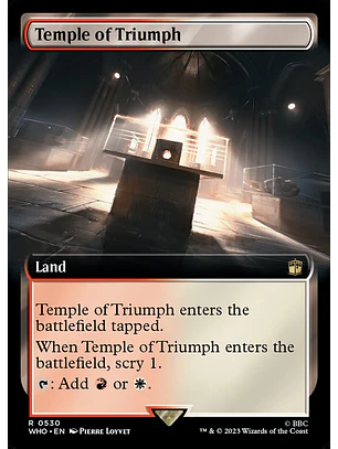 Temple of Triumph (Extended Art foil) | Inglés | NM | WHO